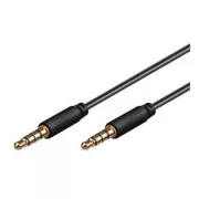 PremiumCord Kabel Klinke 3,5mm 4-polig M/M, 2m