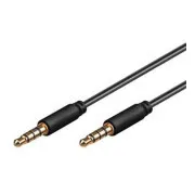 PremiumCord Kabel Klinke 3,5mm 4-polig M/M, 2m