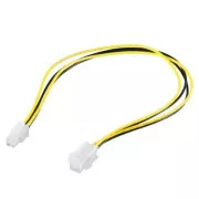 PremiumCord Netzkabelverlängerung. P4(4polig) 34cm