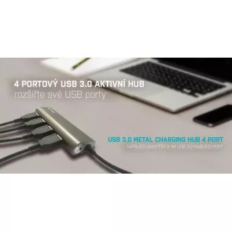 i-tec USB 3.0 Metall-Lade-HUB mit 4 Anschlüssen i-tec USB 3.0 Metall-Lade-HUB mit 4 Anschlüssen