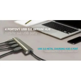 i-tec USB 3.0 Metall-Lade-HUB mit 4 Anschlüssen i-tec USB 3.0 Metall-Lade-HUB mit 4 Anschlüssen