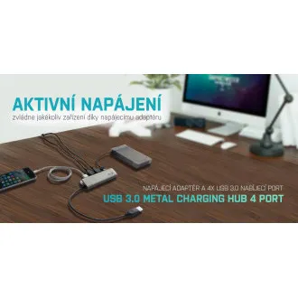 i-tec USB 3.0 Metall-Lade-HUB mit 4 Anschlüssen i-tec USB 3.0 Metall-Lade-HUB mit 4 Anschlüssen