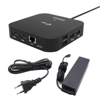 i-tec USB-C Dual HDMI Docking Station mit Power Delivery 100W   i-tec Universal-Ladegerät 100W