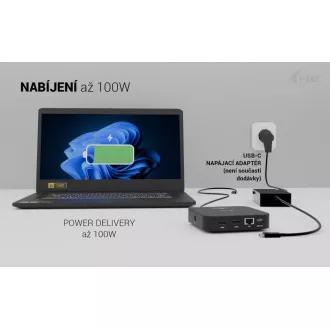 i-tec USB-C Dual HDMI Docking Station mit Power Delivery 100W   i-tec Universal-Ladegerät 100W