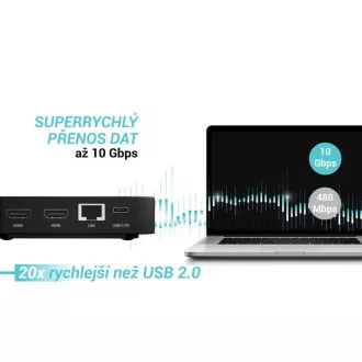 i-tec USB-C DP Dual HDMI Docking Station, Power Delivery 100W i-tec Universal-Ladegerät 100W i-tec USB-C DP Dual HDMI Docking Station, Power Delivery 100W i-tec Universal-Ladegerät 100W