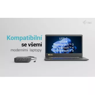 i-tec USB-C DP Dual HDMI Docking Station, Power Delivery 100W i-tec Universal-Ladegerät 100W i-tec USB-C DP Dual HDMI Docking Station, Power Delivery 100W i-tec Universal-Ladegerät 100W