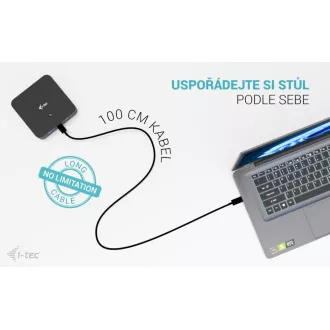 i-tec USB-C DP Dual HDMI Docking Station, Power Delivery 100W i-tec Universal-Ladegerät 100W i-tec USB-C DP Dual HDMI Docking Station, Power Delivery 100W i-tec Universal-Ladegerät 100W