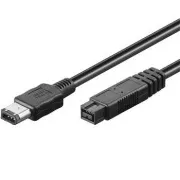 PremiumCord FireWire 800 Kabel, 1,8m, 9pin-6pin