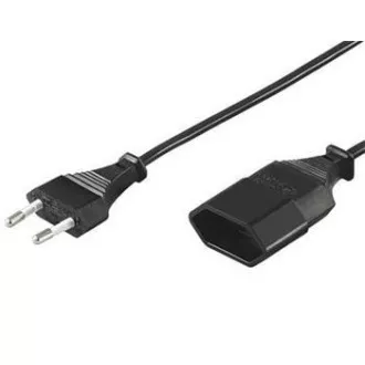 PremiumCord 230V Doppelgabel-Verlängerungskabel 2m PremiumCord 230V Doppelgabel-Verlängerungskabel 2m