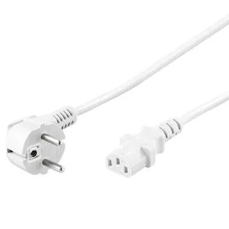 PremiumCord 230V Stromkabel zum Computer 1m weiß PremiumCord 230V Stromkabel zum Computer 1m weiß