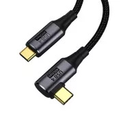 PremiumCord USB4 Gen 3x2 40Gbps 8K@60Hz 240W,Thunderbolt, 0.3m gebogen