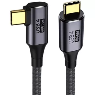 PremiumCord USB4 Gen 3x2 40Gbps 8K@60Hz 240W,Thunderbolt,0.8m gebogen PremiumCord USB4 Gen 3x2 40Gbps 8K@60Hz 240W,Thunderbolt,0.8m gebogen