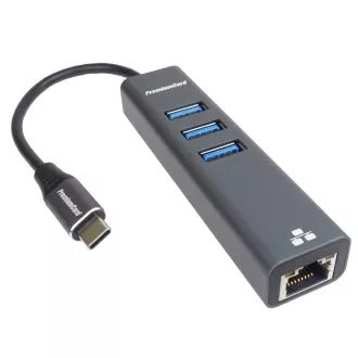 PremiumCord Adapter USB-C auf Gigabit 3x USB 3.0 PremiumCord Adapter USB-C auf Gigabit 3x USB 3.0