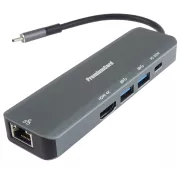 PremiumCord USB-C zu HDMI, 2x USB3.2, PD 100W, RJ45