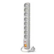 Acar S8 1,5m Kabel, 8 Steckdosen, grau