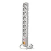 Acar S8 1,5m Kabel, 8 Steckdosen, grau