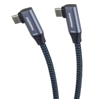 PremiumCord USB-C 2x gebogenes Kabel, 1m PremiumCord USB-C 2x gebogenes Kabel, 1m
