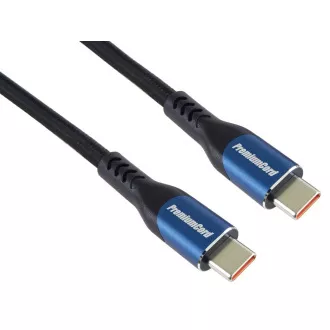 PremiumCord USB-C Kabel, 3m/5A/100W/20Gbits