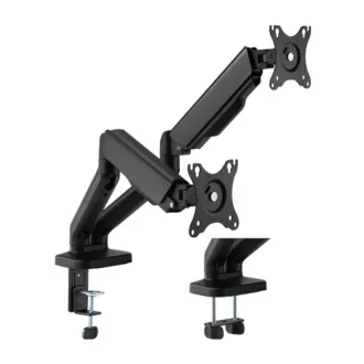 Brateck Monitorhalter LDT46-C024E zwei Arme nebeneinander mechanische Feder