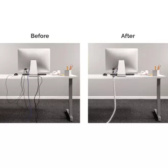 Fellowes Cablezip Kabelorganisation und -schutz weiß Fellowes Cablezip Kabelorganisation und -schutz weiß