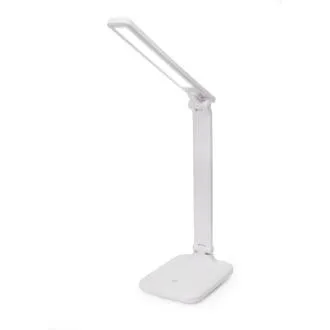 Platinet PDL194W Remus 5W dimmbare LED-Tischleuchte, Touch Control, USB-Anschluss, weiß