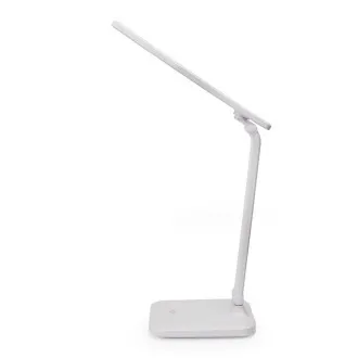 Platinet PDL194W Remus 5W dimmbare LED-Tischleuchte, Touch Control, USB-Anschluss, weiß
