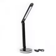 Platinet PDL400RGBB 12W dimmbare LED-Tischleuchte, Touch Control, USB-Anschluss, schwarz