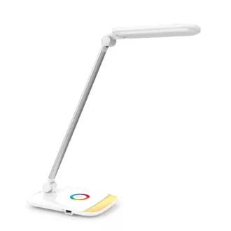 Platinet PDLQ60 18W dimmbare LED-Tischleuchte, Touch Control, USB-Anschluss, weiß Platinet PDLQ60 18W dimmbare LED-Tischleuchte, Touch Control, USB-Anschluss, weiß