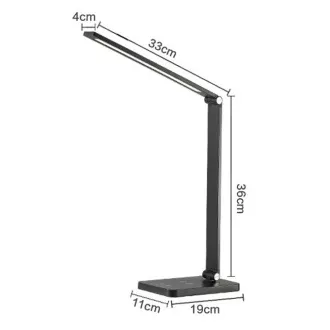Platinet PDL888S 10W dimmbare LED-Tischleuchte, kabelloses Laden, USB-Anschluss, silber Platinet PDL888S 10W dimmbare LED-Tischleuchte, kabelloses Laden, USB-Anschluss, silber