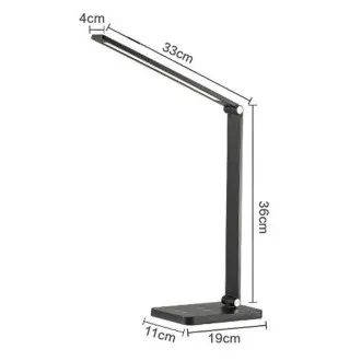 Platinet PDL888S 10W dimmbare LED-Tischleuchte, kabelloses Laden, USB-Anschluss, silber Platinet PDL888S 10W dimmbare LED-Tischleuchte, kabelloses Laden, USB-Anschluss, silber