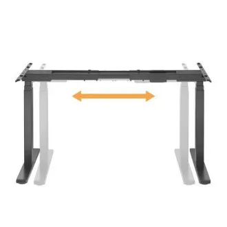 Brateck M08-23DE höhenverstellbares Tischgestell 2 Motoren Bereich 620-1280 mm Tragfähigkeit 100 kg