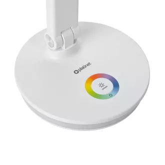 Platinet PDL400RGBW 12W dimmbare LED-Tischleuchte, Touch Control, USB-Anschluss, weiß