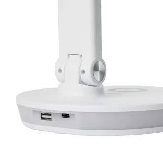 Platinet PDL400RGBW 12W dimmbare LED-Tischleuchte, Touch Control, USB-Anschluss, weiß