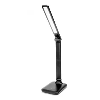 Platinet PDL194B Remus 5W dimmbare LED-Tischleuchte, Touch Control, USB-Anschluss, schwarz