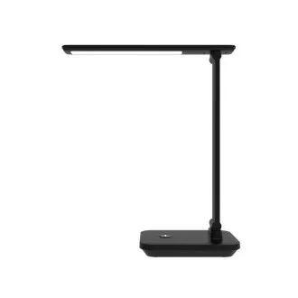 Platinet PDL6731B LED-Tischleuchte 5W dimmbar, integrierter 6000mAh Akku, USB-Anschluss, schwarz