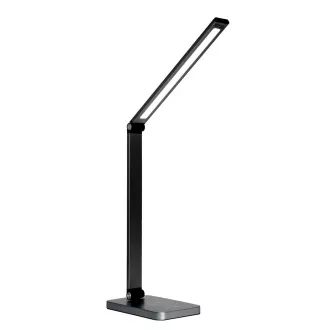 Platinet PDL888B 10W dimmbare LED-Tischleuchte, kabelloses Laden, USB-Anschluss, schwarz Platinet PDL888B 10W dimmbare LED-Tischleuchte, kabelloses Laden, USB-Anschluss, schwarz