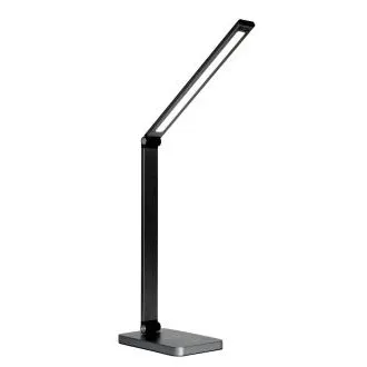 Platinet PDL888B 10W dimmbare LED-Tischleuchte, kabelloses Laden, USB-Anschluss, schwarz Platinet PDL888B 10W dimmbare LED-Tischleuchte, kabelloses Laden, USB-Anschluss, schwarz
