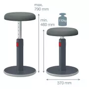 Leitz Ergo Cosy ergonomischer Balance-Stuhl, grau