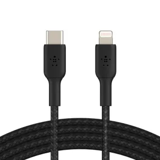 BELKIN geflochtenes Kabel USB-C - Lightning, 1m, schwarz