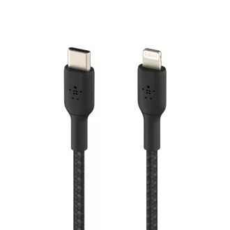 BELKIN geflochtenes Kabel USB-C - Lightning, 1m, schwarz