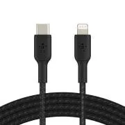 BELKIN geflochtenes Kabel USB-C - Lightning, 1m, schwarz