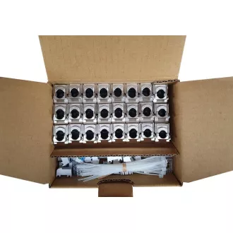 MULTIPACK 24 Stück - selbstschneidende Keystone Solarix CAT6A STP SXKJ-10G-STP-BK-SA Komponentenebene und 4PPoE