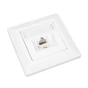 Buchse Solarix CAT6 STP 1 x RJ45 Unterputz weiß