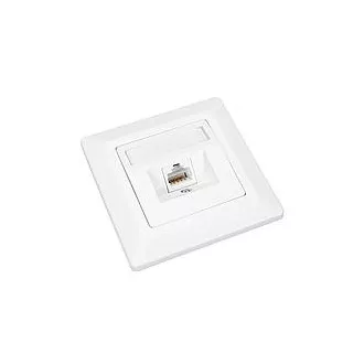 Buchse Solarix CAT6 STP 1 x RJ45 Unterputz weiß Buchse Solarix CAT6 STP 1 x RJ45 Unterputz weiß