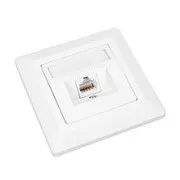 Buchse Solarix CAT6 STP 1 x RJ45 Unterputz weiß