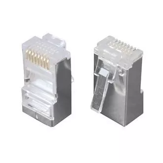 Steckverbinder 8p8c CAT5E, nicht gefaltet, STP, Draht (100 Stk.) Steckverbinder 8p8c CAT5E, nicht gefaltet, STP, Draht (100 Stk.)