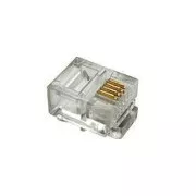 Modularer Stecker6p4c RJ11auf Flachkabel,100Stück