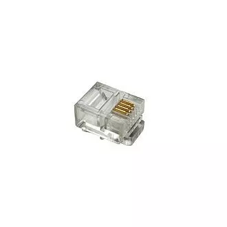 Modularer Stecker6p4c RJ11auf Flachkabel,100Stück
