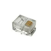 Modularer Stecker6p4c RJ11auf Flachkabel,100Stück