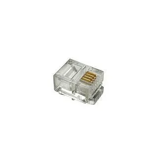 Modularer Stecker6p4c RJ11auf Flachkabel,100Stück Modularer Stecker6p4c RJ11auf Flachkabel,100Stück